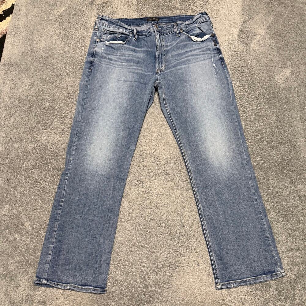 Silver Jeans Mens 38 x30 Grayson Blue Western Straight